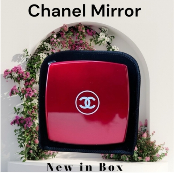 CHANEL Accessories - Chanel Compact Mirror Red